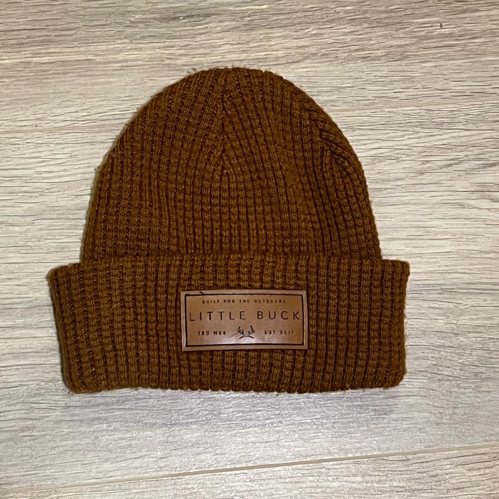Little Buck Waffle Cabin Beanie XS